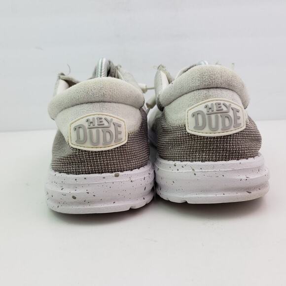 Hey Dude Wally Stitch Mens Size 13 Optic White Slip On Casual Loafer Shoes main image 5